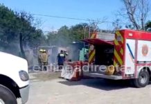 Bomberos acuden a llamados de incendio que dejaron solo daños materiales