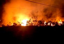 Bomberos sofocan incendio en predio que dejo solo daños materiales