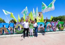 Maki, Geño, y Casandra realizan colorida brigada de impacto