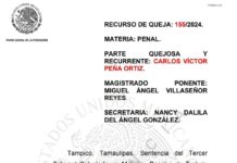 El Tercer Tribunal Colegiado de Tamaulipas falla a favor de Carlos Peña Ortiz