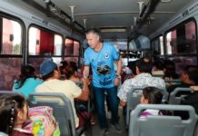 Chucho Nader recorre Miramapolis en Ciudad Madero