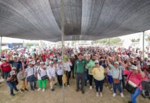 Carlos Peña Ortiz, candidato de la coalición ‘Sigamos Haciendo Historia’, fue recibido con entusiasmo en su tercer día de campaña