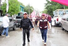 Ni la lluvia detiene andar de Úrsula en el norte de Tampico