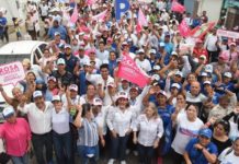 Habrá continuidad en pavimentación asegura Rosa González en la colonia Morelos