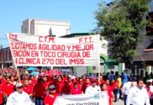 Desfilarán más de mil trabajadores de la Nueva CROC, demandarán mejor atención en el IMSS