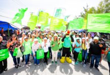 Avanzó con Maki Ortiz la Ola Verde en Tianguis del Puente Elevado