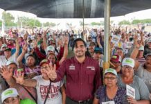 Fiesta de apoyo para Carlos Peña Ortiz en Colonia Beatriz Anaya