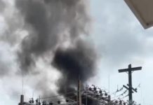 Explosión e incendio de transformador de CFE deja sin luz centro de Tampico