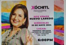 Xóchitl Gálvez estará en N. Laredo este miércoles