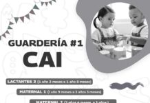 brinda atención a niños y niñas en la Guardería 1