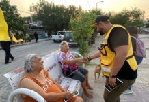 Las Fuentes se pinta de amarillo