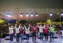 Victoria Contundente con Masivo Apoyo a Carlos Peña Ortiz, en su Primer Cierre de Campaña en la Colonia el Olmo