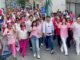 Marcha la marea rosa en Reynosa por la democracia de México