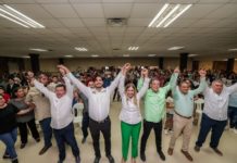 Carlos Peña, Maki Ortiz y Eugenio Hernández, Tienen Fructífera Reunión con el Sindicato Único de Trabajadores Electricistas de la República Mexicana en Reynosa