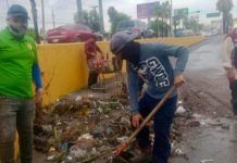 Gobierno de Reynosa realiza trabajos de limpieza y recolección de basura en alcantarillas