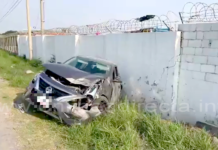 Accidente deja una persona lesionada y daños en libramiento Monterrey