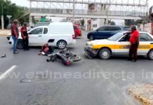 Accidente vial deja una persona lesionada y daños materiales