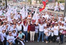 Mónica, Úrsula y Sabrina; desbordan Av. Hidalgo en Unidad
