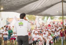 Carlos Peña Ortiz y Claudia Hernández Cierran el Día 36 de la Campaña con Multitudinaria Asistencia en las Colonias Voluntad y Trabajo y Alianza Social