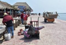 Falta de agua afecta a vendedores de playa