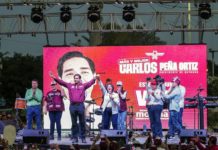 En unidad con Morena en el Gran Primer Cierre de Carlos Peña Ortiz con Más de 7 Mil 500 Asistentes