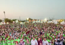 Arrollador Triunfo de Carlos Peña Ortiz en el Segundo Cierre de Campaña en la Colonia La Joya ante más de 8 ,500 Asistentes, acompañado por Maki Ortiz
