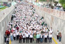 Encabezaron Carlos, Maki y Eugenio, desfile del Día del Trabajo con Reynaldo Garza Elizondo y más de 10 Mil Asistentes