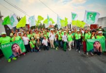 Pintan de Verde Hacienda Las Fuentes con Maki Esther Ortiz Domínguez