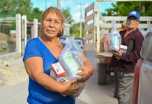 Entrega DIF Reynosa canasta básica a Grupos en Comunidad