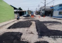 Realiza Gobierno de Carlos Peña Ortiz rehabilitación intensiva de pavimentación