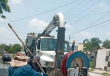 Atendió Gobierno Municipal fuga de aguas residuales en la colonia Las Cumbres