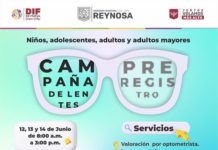Inicia DIF Reynosa Registro para Campaña de Lentes Gratuitos