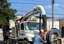 Sondeo Comapa drenaje sanitario en Zona Centro