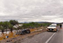 Brindan seguridad vial en carretera Federal 101 a la altura del ejido Magdaleno Cedillo