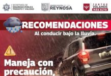 Se exhorta a la población en general a extremar sus precauciones por lluvias