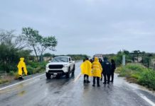 Registran inundación en carretera a Villa de Casas-Soto la Marina