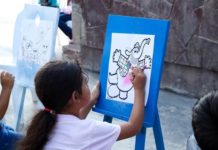 Realizan tarde familiar en plaza de Camargo