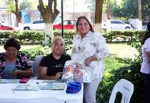 Realizan brigada para ciudadanos en plaza de Camargo