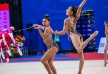 Equipo mexicano de gimnasia rítmica compite en Copa del Mundo en Milán