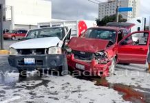 Accidente deja cuantiosos daños materiales y caos vial en Villa Florida