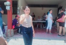 Sabrina Morales emite su voto y confirma la participación de los jóvenes