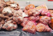 Decomisan en puente 56 kilos de productos de carne de cerdo