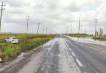 Unidad se sale del camino en concurrida carretera y deja solo daños materiales