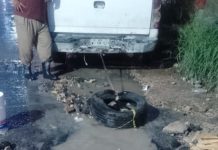 Atendió COMAPA fuga de agua potable en la colonia Los Muros