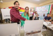 Cumplió Maki Ortiz obligación ciudadana en la jornada electoral de este 2 de junio