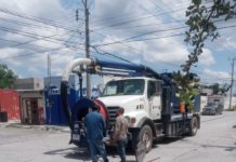 Efectuó COMAPA limpieza de drenaje sanitario en fraccionamiento La Joya