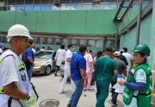 Realiza simulacro con hipótesis de incendio en la clínica del IMSS