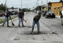 Bachean calles de Miguel Alemán