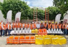 Entregan lamparas led serán incorporadas a la red de alumbrado público.