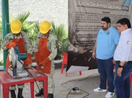 Personal del Ejército Mexicano continúa recibiendo armas y cartuchos